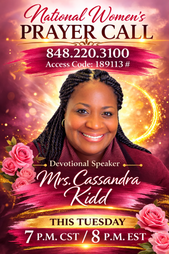 Tuesday night devotional speaker flyer